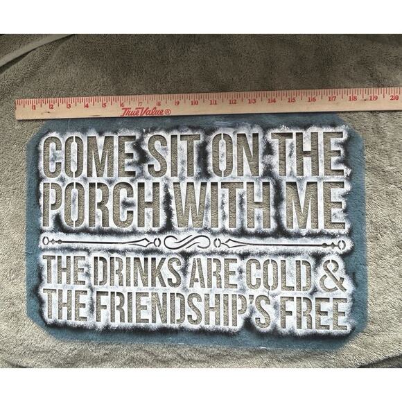 5 Large Reusable Mylar Stencils With Sayings - Used- Hunting Family Porch Signs - Picture 5 of 10